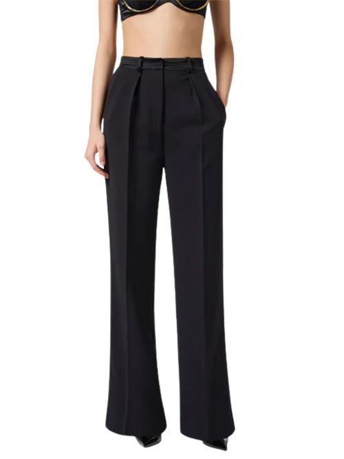 Pantalone in crepe e raso Elisabetta Franchi | PA18562E2110